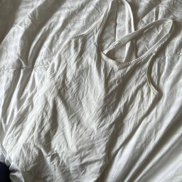 Under Armour White Tank Top, lightly worn - Picture 2 of 5